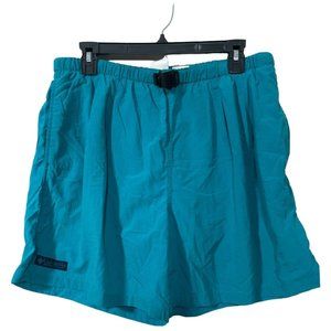 Vintage Columbia Sportswear Mens L Dark  Teal Outdoor Lined Swim Hiking Shorts